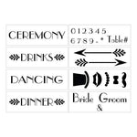 Table Wedding Stenciled Sign
