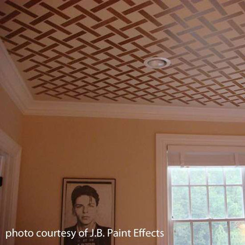 Large Lattice Wall Stencil