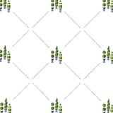 Topiary Wall Stencil Colored