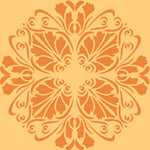 Floral Medallion Wall Stencil