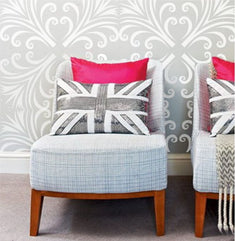 Florentine Scroll Wall Stencil