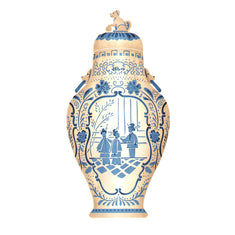 Beijing Vase Wall Stencil by DeeSigns