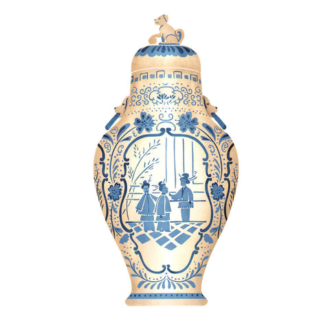 Beijing Vase Wall Stencil by DeeSigns