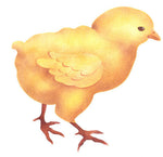 Strolling Chick Wall Stencil by The Mad Stencilist