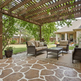 Stone Wall Patio & Wall Painting Stencil
