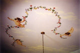 Small Cherub Wall Stencil by Jeff Raum