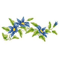 Clematis Border Stencil