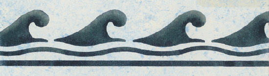 Pompeii Wave Scroll Border and Long Format Stencils