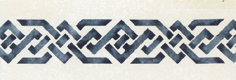 Roman Motif Border Stencil