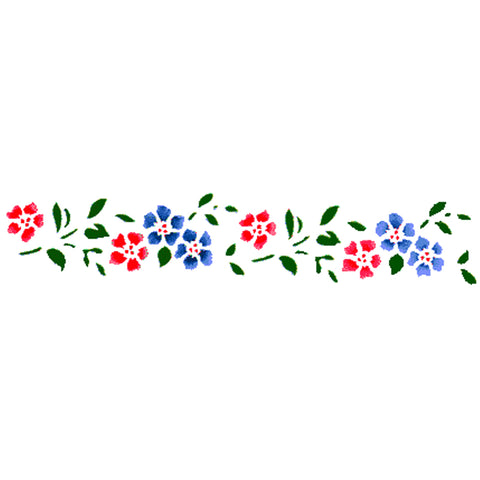 English Cottage Wall Stencil