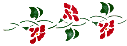 Morning Glories Stencil