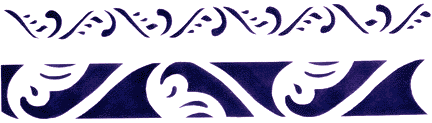 Shenandoah Scroll Border Stencil