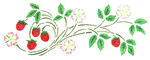 Wild Strawberries Stencil