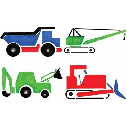 Construction Truck Stencils