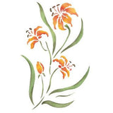 Daylily Stencil - Oak Lane Studio