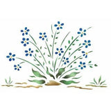 Forget-Me-Not Wall Stencil