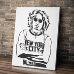 John (front) Icons Collection Stencil by Bill Burns On Canvas