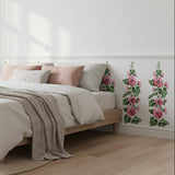 Hollyhocks Stencil