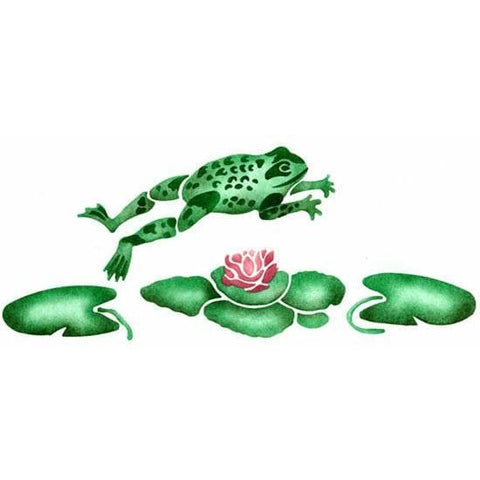 Leap Frog Stencil