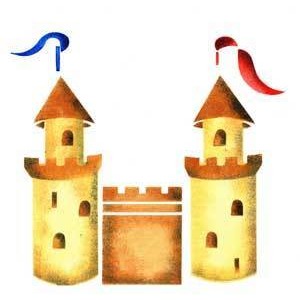 Sandcastle Stencil