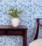Scroll Wall Painting Stencil
