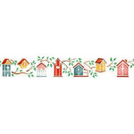Birdhouse Boulevard Wall Stencil